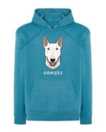 TL HO SIM 1505 (13) Bluza z kapturem <br>Bull Terrier Personalizowana Pupil Pies