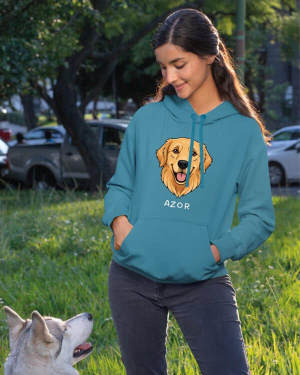 TL HO SIM 1506 (14) Bluza z kapturem <br>Golden Retriever Personalizowana Pupil Pies