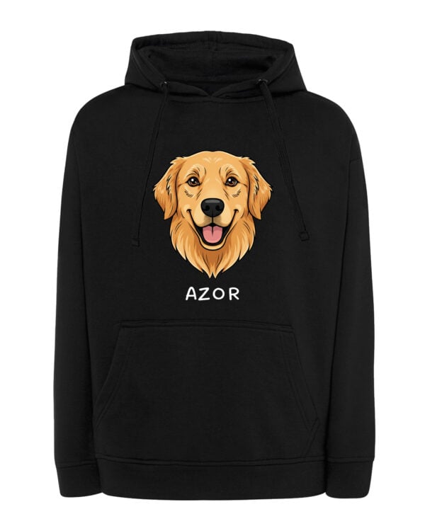 TL HO SIM 1506 (7) Bluza z kapturem Golden Retriever Personalizowana Pupil Pies
