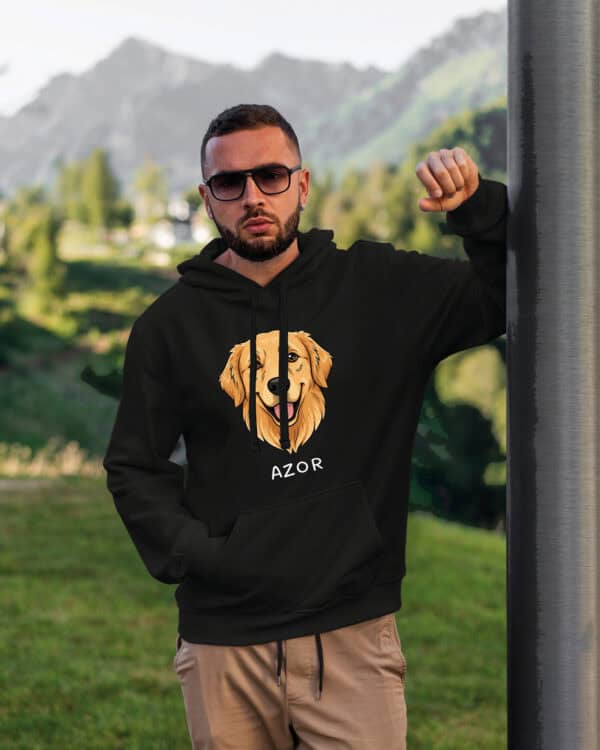 TL HO SIM 1506 (9) Bluza z kapturem <br>Golden Retriever Personalizowana Pupil Pies