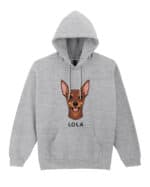 TL HO SIM 1507 (1) Bluza z kapturem <br>Pinczer miniaturowy Personalizowana Pupil Pies