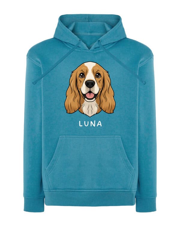 TL HO SIM 1508 (13) Bluza z kapturem <br>Cocker Spaniel Personalizowana Pupil Pies