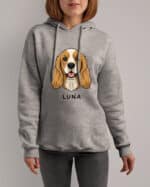 TL HO SIM 1508 (2) Bluza z kapturem <br>Cocker Spaniel Personalizowana Pupil Pies