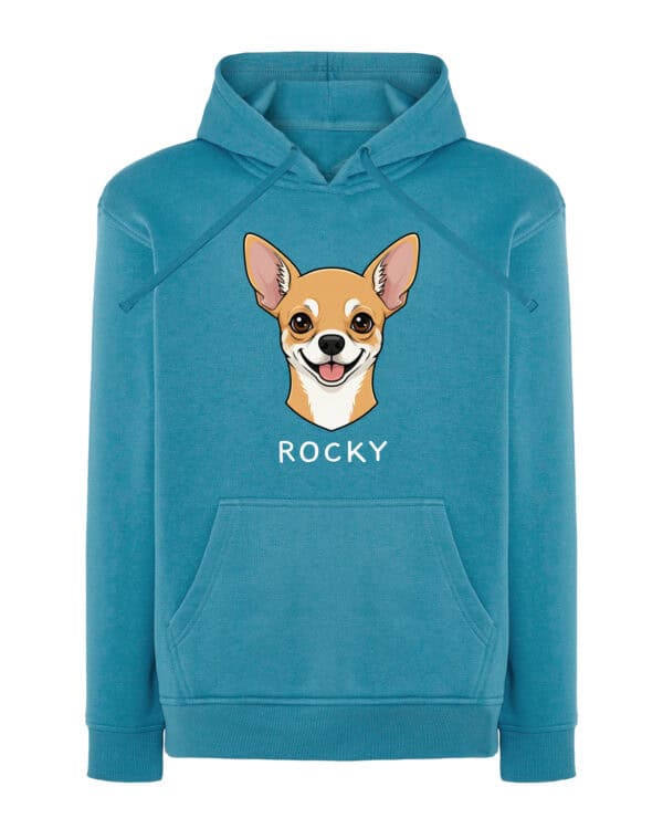 TL HO SIM 1509 (13) Bluza z kapturem <br>Chihuahua Personalizowana Pupil Pies