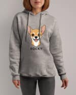 TL HO SIM 1509 (2) Bluza z kapturem <br>Chihuahua Personalizowana Pupil Pies