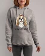 TL HO SIM 1511 (2) Bluza z kapturem <br>Shih Tzu Personalizowana Pupil Pies