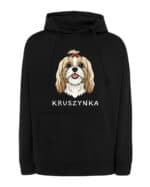 TL HO SIM 1511 (7) Bluza z kapturem Shih Tzu Personalizowana Pupil Pies