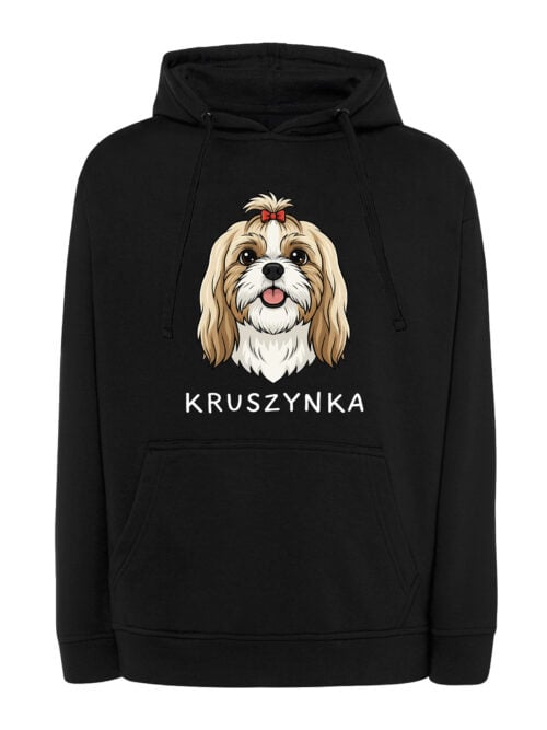 TL HO SIM 1511 (7) Bluza z kapturem Shih Tzu Personalizowana Pupil Pies
