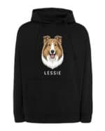 TL HO SIM 1512 (7) Bluza z kapturem Collie długowłosy Personalizowana Pupil PiesBluza z kapturem Collie długowłosy Personalizowana Pupil Pies