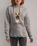 TL HO SIM 1515 (2) Bluza z kapturem <br>Dog niemiecki Personalizowana Pupil Pies