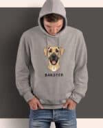 TL HO SIM 1515 (3) Bluza z kapturem <br>Dog niemiecki Personalizowana Pupil Pies