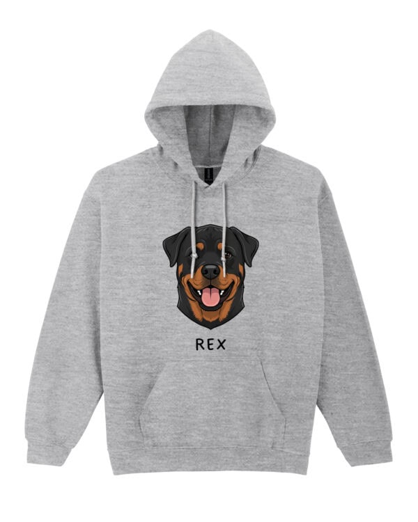 TL HO SIM 1516 (1) Bluza z kapturem <br>Rottweiler Personalizowana Pupil Pies