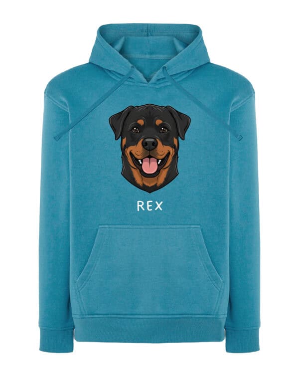 TL HO SIM 1516 (13) Bluza z kapturem <br>Rottweiler Personalizowana Pupil Pies