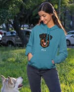 TL HO SIM 1516 (14) Bluza z kapturem <br>Rottweiler Personalizowana Pupil Pies