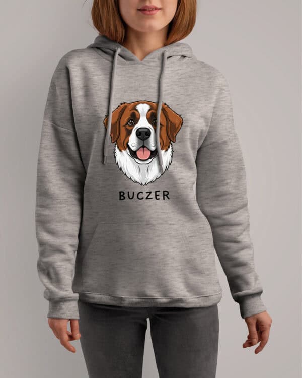 TL HO SIM 1518 (2) Bluza z kapturem <br>Bernardyn Personalizowana Pupil Pies