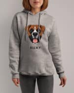 TL HO SIM 1519 (2) Bluza z kapturem <br>Bokser Personalizowana Pupil Pies