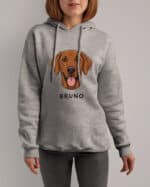 TL HO SIM 1520 (2) Bluza z kapturem <br>Wyżeł węgierski Personalizowana Pupil Pies