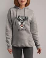 TL HO SIM 1521 (2) Bluza z kapturem <br>Sznaucer Personalizowana Pupil Pies