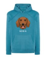 TL HO SIM 1523 (13) Bluza z kapturem <br>Jamnik Personalizowana Pupil Pies