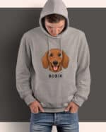 TL HO SIM 1523 (3) Bluza z kapturem <br>Jamnik Personalizowana Pupil Pies