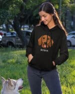 TL HO SIM 1523 (8) Bluza z kapturem <br>Jamnik Personalizowana Pupil Pies