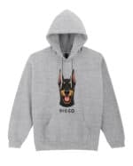 TL HO SIM 1524 (1) Bluza z kapturem <br>Doberman Personalizowana Pupil Pies