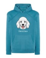 TL HO SIM 1525 (13) Bluza z kapturem <br>Pudel Personalizowana Pupil Pies