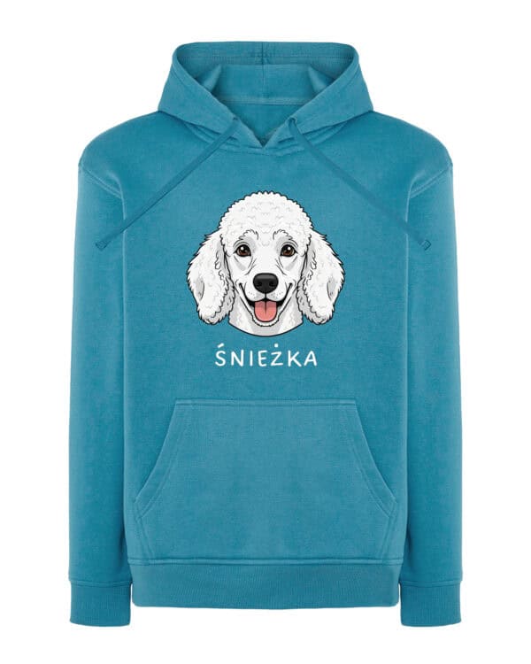 TL HO SIM 1525 (13) Bluza z kapturem <br>Pudel Personalizowana Pupil Pies