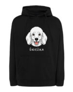 TL HO SIM 1525 (7) Bluza z kapturem Pudel Personalizowana Pupil Pies