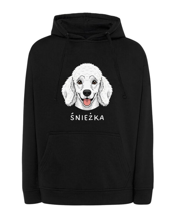 TL HO SIM 1525 (7) Bluza z kapturem Pudel Personalizowana Pupil Pies