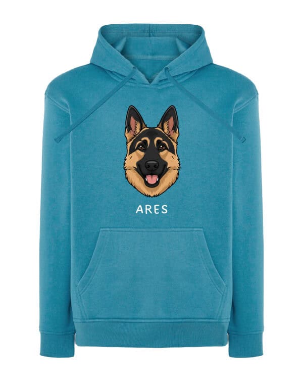 TL HO SIM 1526 (13) Bluza z kapturem <br>Owczarek niemiecki Personalizowana Pupil Pies