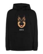 TL HO SIM 1526 (7) Bluza z kapturem Owczarek niemiecki Personalizowana Pupil Pies
