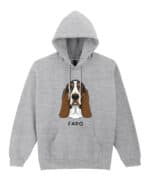 TL HO SIM 1529 (1) Bluza z kapturem <br>Basset Personalizowana Pupil Pies