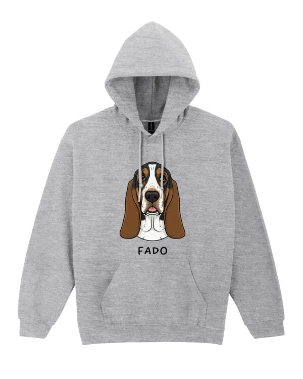 TL HO SIM 1529 (1) Bluza z kapturem <br>Basset Personalizowana Pupil Pies