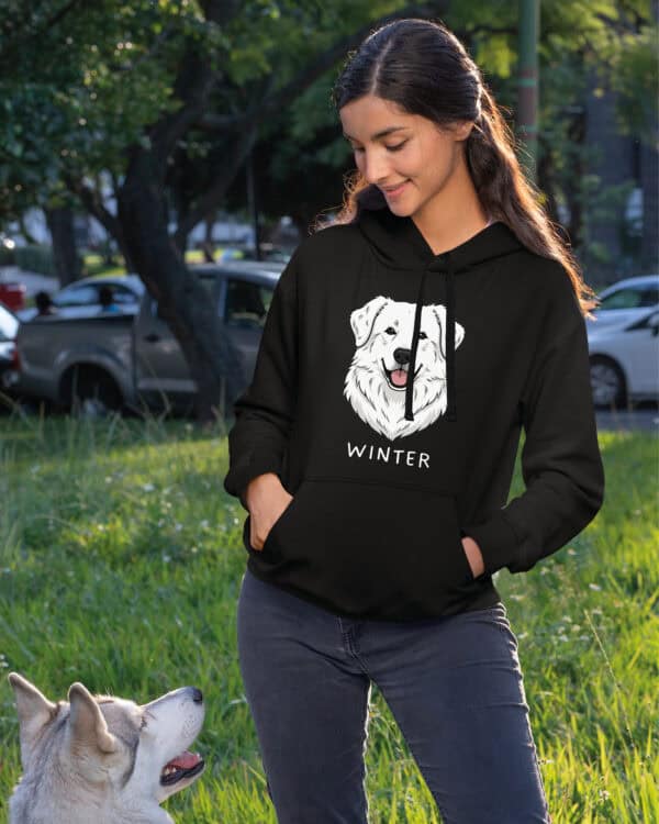 TL HO SIM 1530 (8) Bluza z kapturem <br>Owczarek podhalański Personalizowana Pupil Pies