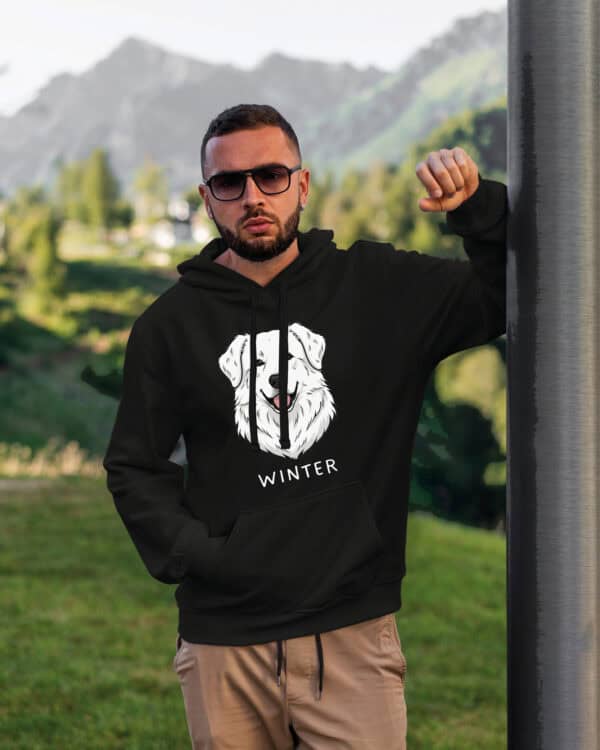 TL HO SIM 1530 (9) Bluza z kapturem <br>Owczarek podhalański Personalizowana Pupil Pies