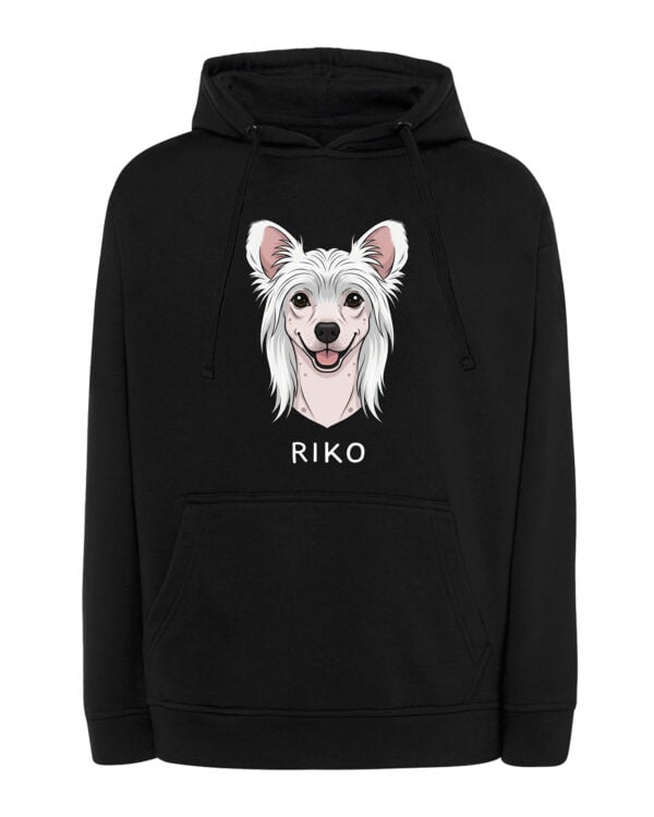 TL HO SIM 1532 (7) Bluza z kapturem Grzywacz chiński Personalizowana Pupil Pies