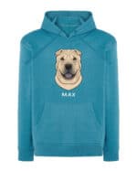 TL HO SIM 1533 (13) Bluza z kapturem <br>Shar Pei Personalizowana Pupil Pies