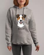 TL HO SIM 1534 (2) Bluza z kapturem <br>Jack Russell Terrier Personalizowana Pupil Pies