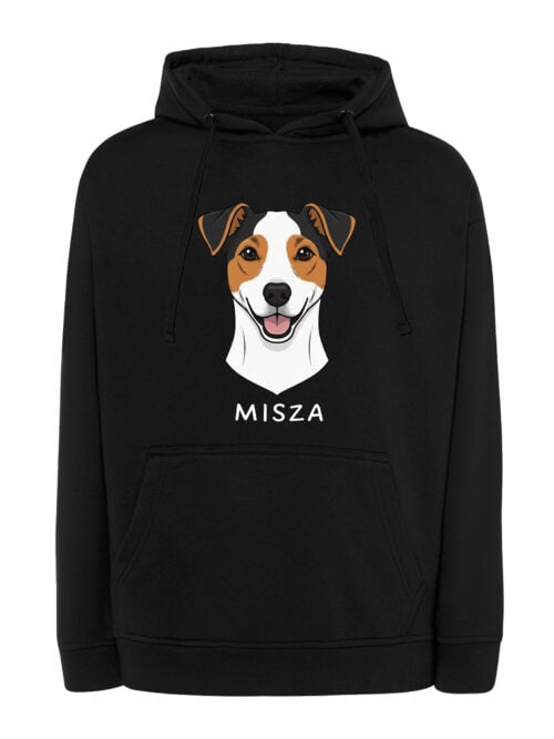 TL HO SIM 1534 (7) Bluza z kapturem Jack Russell Terrier Personalizowana Pupil Pies