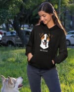 TL HO SIM 1534 (8) Bluza z kapturem <br>Jack Russell Terrier Personalizowana Pupil Pies