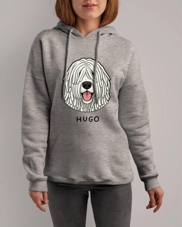 TL HO SIM 1535 (2) Bluza z kapturem <br>Komondor Personalizowana Pupil Pies