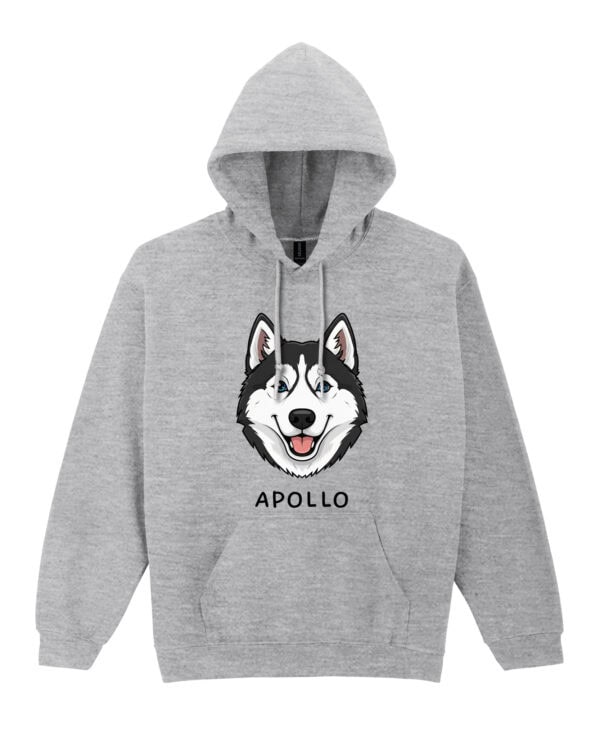 TL HO SIM 1536 (1) Bluza z kapturem <br>Husky Personalizowana Pupil Pies