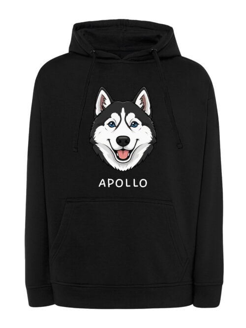 TL HO SIM 1536 (7) Bluza z kapturem Husky Personalizowana Pupil Pies