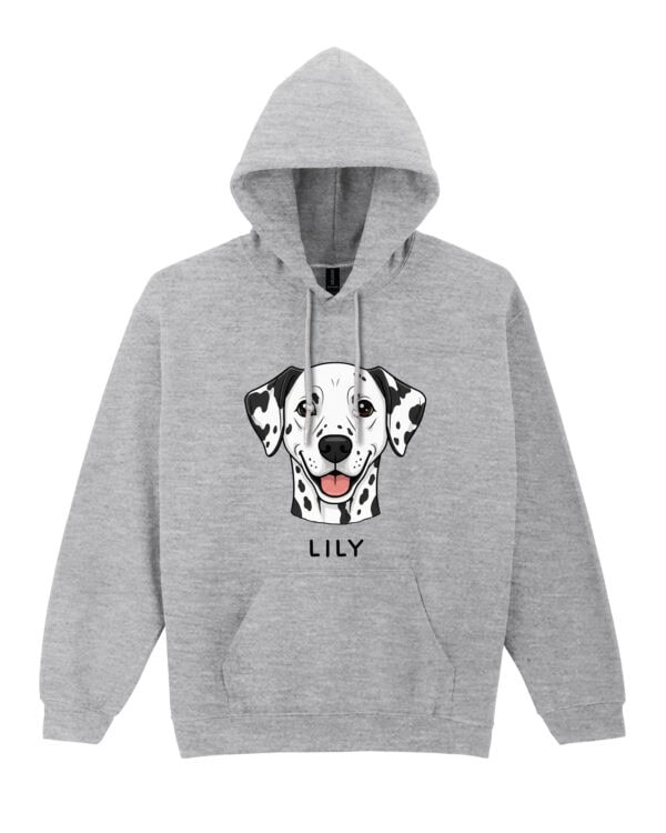 TL HO SIM 1537 (1) Bluza z kapturem <br>Dalmatyńczyk Personalizowana Pupil Pies