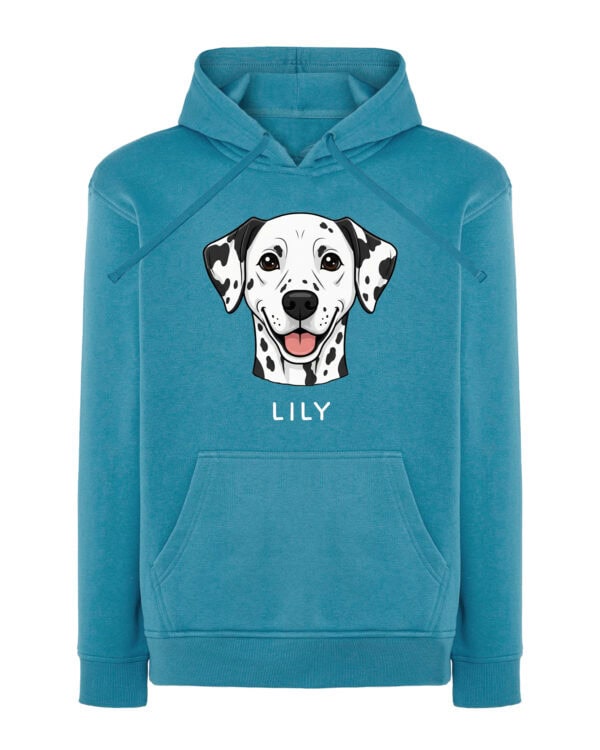 TL HO SIM 1537 (13) Bluza z kapturem <br>Dalmatyńczyk Personalizowana Pupil Pies