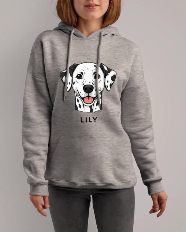 TL HO SIM 1537 (2) Bluza z kapturem <br>Dalmatyńczyk Personalizowana Pupil Pies