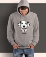 TL HO SIM 1537 (3) Bluza z kapturem <br>Dalmatyńczyk Personalizowana Pupil Pies