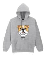 TL HO SIM 1538 (1) Bluza z kapturem <br>Bulldog Personalizowana Pupil Pies