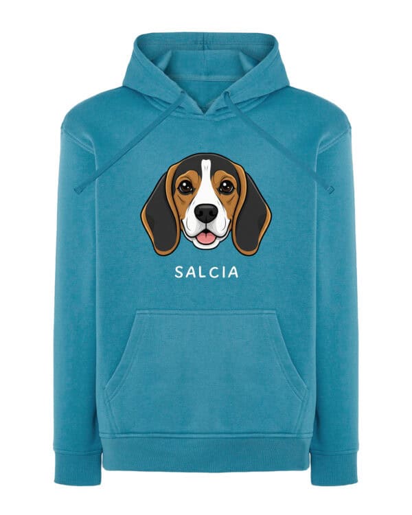 TL HO SIM 1540 (13) Bluza z kapturem <br>Beagle Personalizowana Pupil Pies